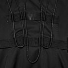 PUNK RAVE Men's Punk Big Pockets Strappy Hooded Jacket