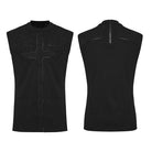 PUNK RAVE Men's Punk Cross Minimalist Tank Top