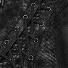 PUNK RAVE Men's Punk Cross-Structure Eyelet Buckle Strap Lace-up Vest