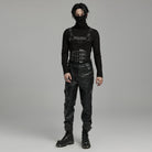 PUNK RAVE Men's Punk Double-buckle Lace-up Girdle