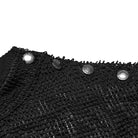 PUNK RAVE Men's Punk Eyelets Mesh T-shirt