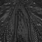 PUNK RAVE Men's Punk Eyelets Ripped Loose Hoodie