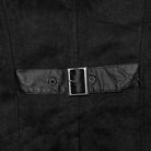 PUNK RAVE Men's Punk Eyelets Zip Stand Collar Jacket