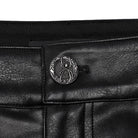 PUNK RAVE Men's Punk Faux Leather Pants