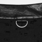 PUNK RAVE Men's Punk Irregular Ripped Pleated Skirt