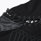 PUNK RAVE Men's Punk Lace-up Buttons Jacket