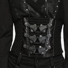 PUNK RAVE Men's Punk Lace-up Side Zipper Girdle
