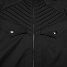 PUNK RAVE Men's Punk Layered Hooded Zip Jacket
