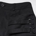 PUNK RAVE Men's Punk Layered Pleated Tapered Pants