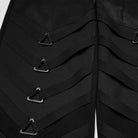PUNK RAVE Men's Punk Layered Strappy Pants