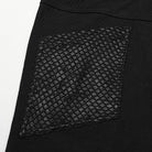 PUNK RAVE Men's Punk Mesh Splice Strappy Trousers