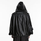 PUNK RAVE Men's Punk Minimalist Hooded Jacket
