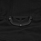 PUNK RAVE Men's Punk Patch Pockets Convertible Collar Vest Black