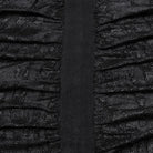 PUNK RAVE Men's Punk Pleated Long Coat with a Hood