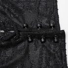 PUNK RAVE Men's Punk Pleated Long Coat with a Hood