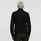 PUNK RAVE Men's Punk Pleated Stand Collar Jacket