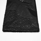 PUNK RAVE Men's Punk Rivet Eyelet Buckle Strap Straight Pants