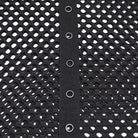 PUNK RAVE Men's Punk Rivet Ripped Mesh Tank Top