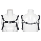 PUNK RAVE Men's Punk Rivets Chain Harness