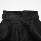 PUNK RAVE Men's Punk Rivets Pleated Stand Collar Vest