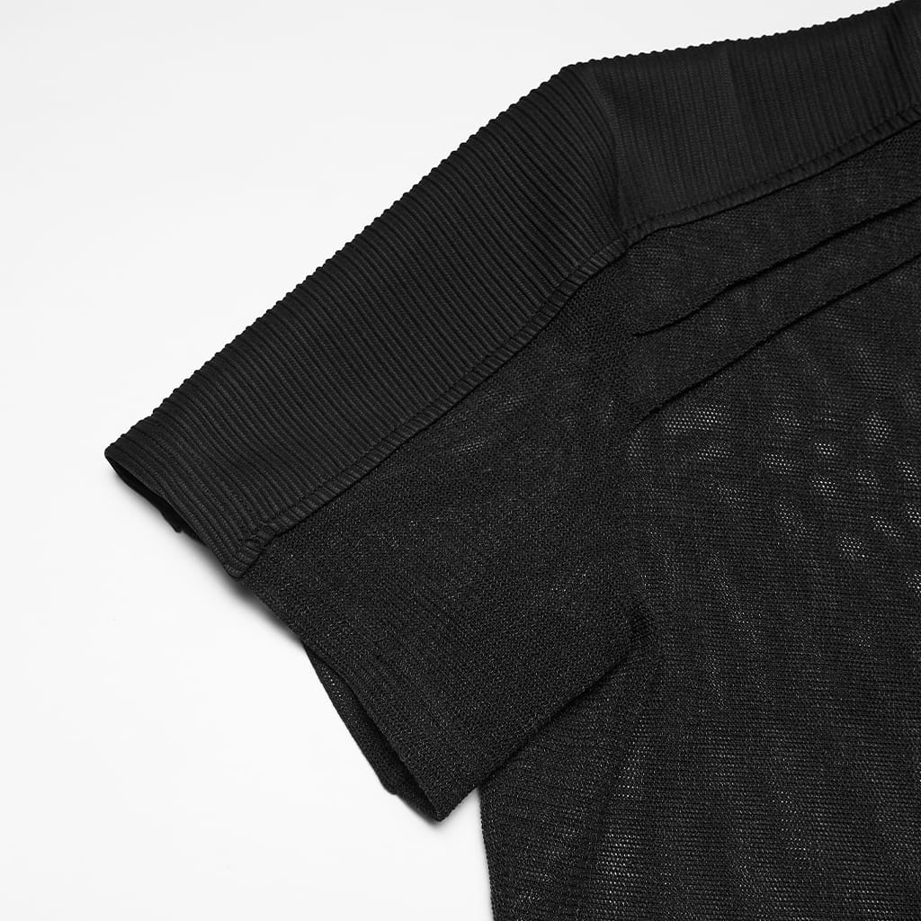 PUNK RAVE Men's Punk Sheer Shirt