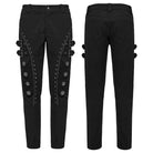 PUNK RAVE Men's Punk Skull Buckle Pants