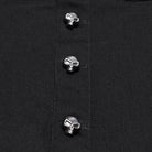 PUNK RAVE Men's Punk Skull Button Raw Edge Loose Pants with Detachable Leg Sleeve