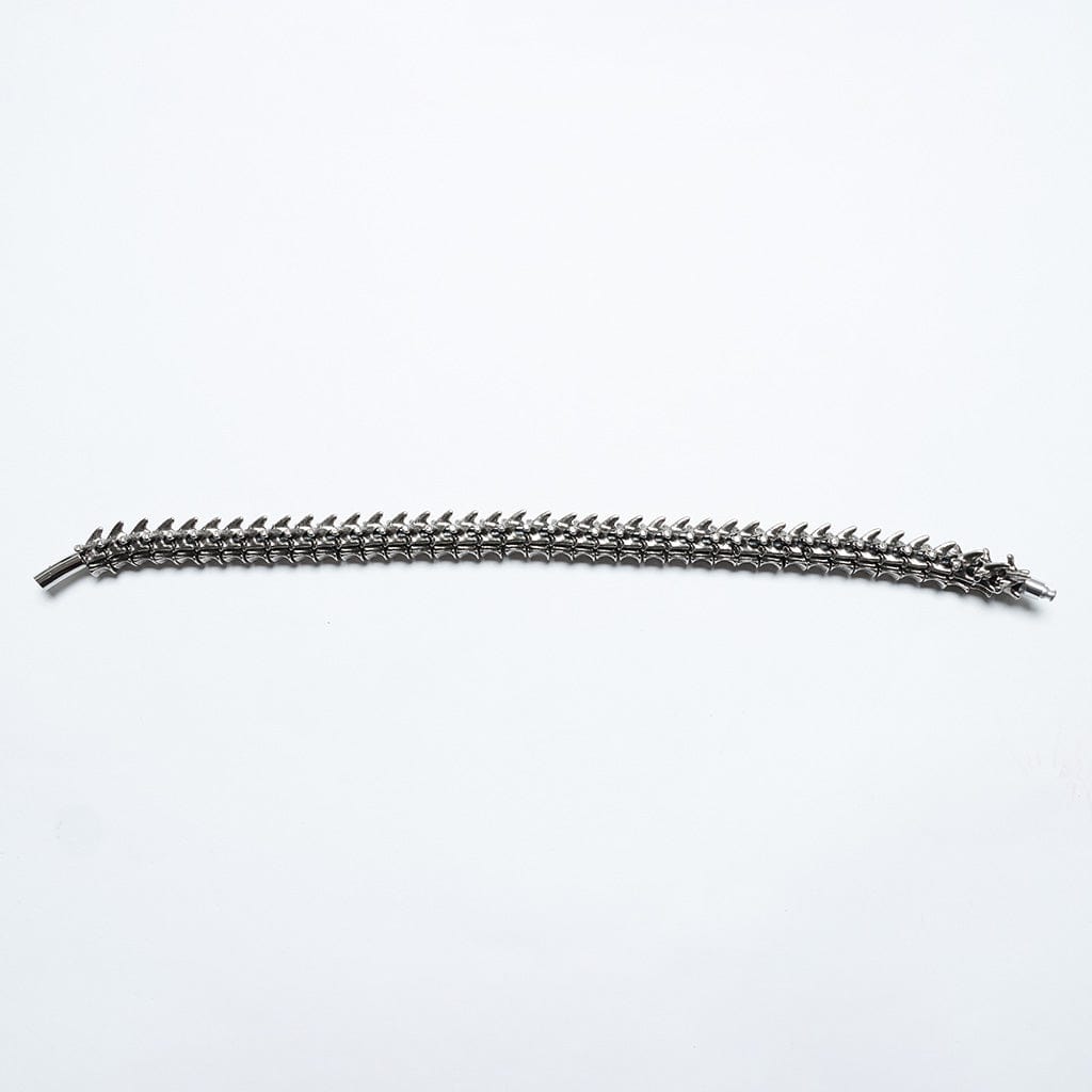 PUNK RAVE Men's Punk Spine Magnetic Buckle Choker