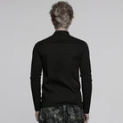 PUNK RAVE Men's Punk Stand Collar Zipper Shirt