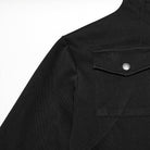 PUNK RAVE Men's Punk Stand Collar Zipper Shirt