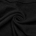 PUNK RAVE Men's Punk Strappy Faux Leather Splice Black Red Pants