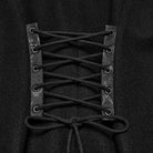 PUNK RAVE Men's Punk Studded Chain Lapel Long Jacket