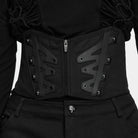 PUNK RAVE Men's Punk Studded Lace-up Zipper Girdle