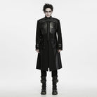 PUNK RAVE Men's Techwear Big Pocket Front Zipper Stand Collar Jacket