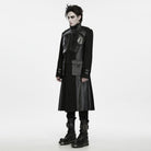 PUNK RAVE Men's Techwear Big Pocket Front Zipper Stand Collar Jacket