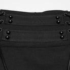 PUNK RAVE Men's Techwear Studded Chain Lace-up Skirt