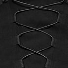 PUNK RAVE Men's Techwear Studded Drawstring Buckle Strap Short Vest