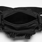PUNK RAVE Unisex Cyberpunk Buckle Strap D-ring Waist Bag