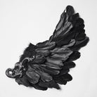 PUNK RAVE Unisex Gothic Embroidered Formal Hat with Detachable Feathered Wings