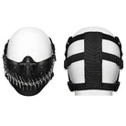 PUNK RAVE Unisex Punk Spiked Cutout Jaw Mask