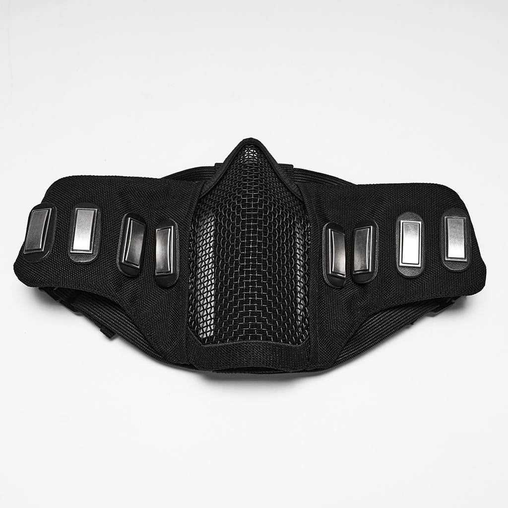 PUNK RAVE Unisex Punk Tactical Mesh Splice Mask