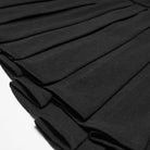 PUNK RAVE Women's Cyberpunk Buckle-up Zip Pleated Skirt