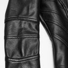 PUNK RAVE Women's Cyberpunk Geometric Spiked Shoulder Panel Zip Front Jacket
