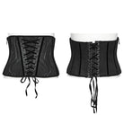 PUNK RAVE Women's Cyberpunk Lace-up Mesh Underbust Corset