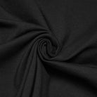 PUNK RAVE Women's Cyberpunk Mesh Rivets Short Sleeved T-shirt Black