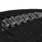 PUNK RAVE Women's Goth Mesh Slim Fitted Texture Leggings