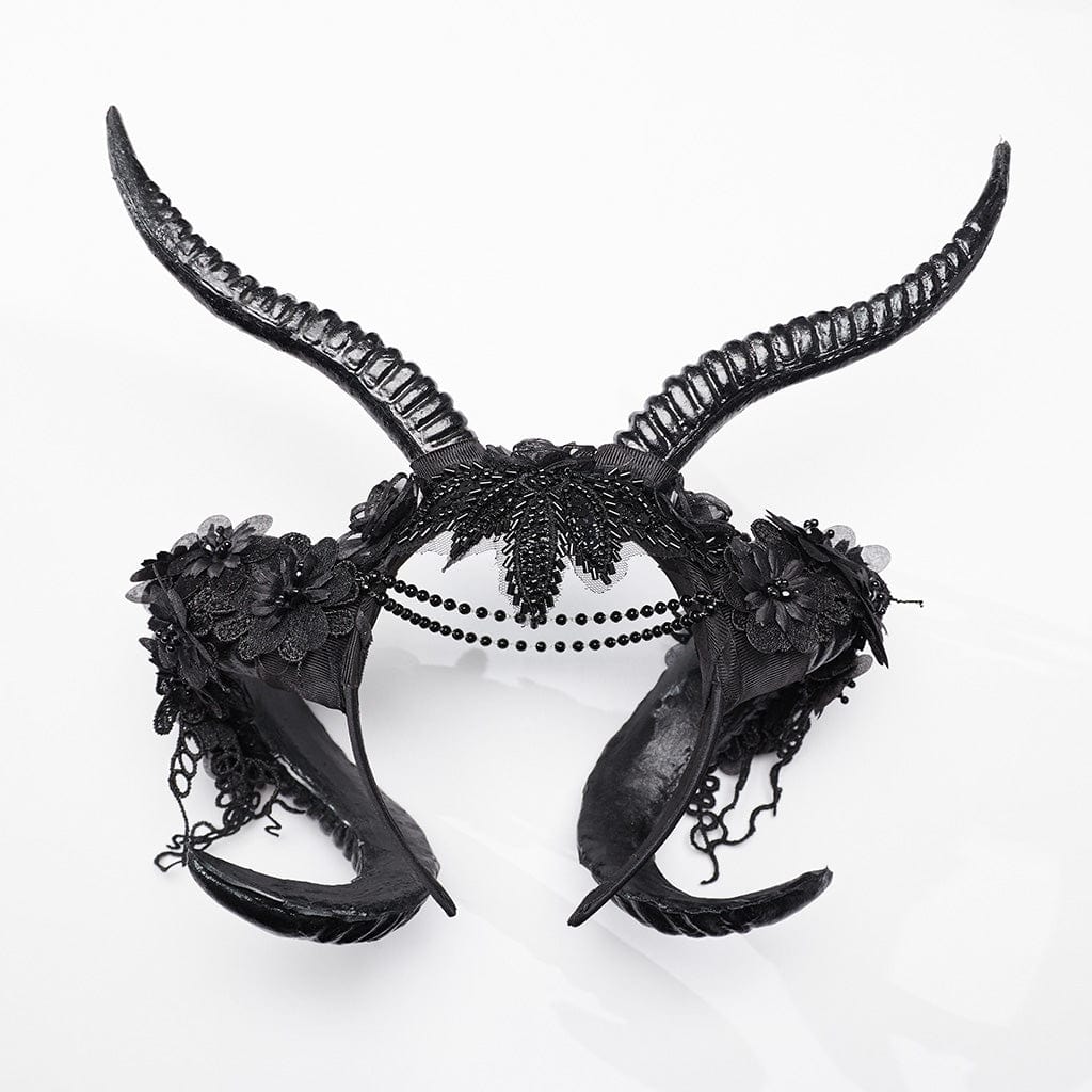 PUNK RAVE Women's Gothic Antler Headdress