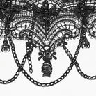 PUNK RAVE Women's Gothic Bat Chained Choker