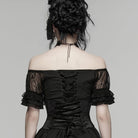 PUNK RAVE Women's Gothic Beaded Embroidered Underbust Corset