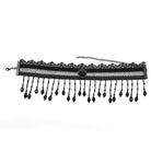 PUNK RAVE Women's Gothic Beaded Lace Choker